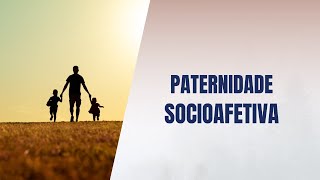 Paternidade socioafetiva [upl. by Ynnohj]