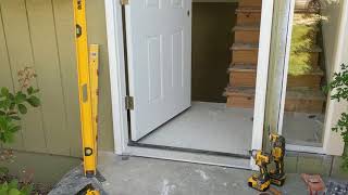 Jeld Wen Front Door Installation  Really crappy products and craftsmanship PART 1 [upl. by Kelam691]