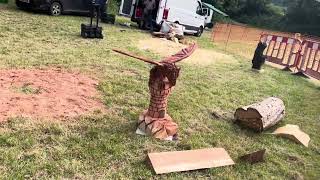 A fabulous range of wooden sculpture at Caerleon festival 2024 [upl. by Buck]