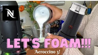 How To Foam Milk With Aeroccino 3 Make Coffee With Foam Tips amp Tricks  Easy Foamed Latte Recipe [upl. by Ilsa]