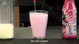 How to make a fat free milkshake using an aerolatte milk frother [upl. by Christalle]